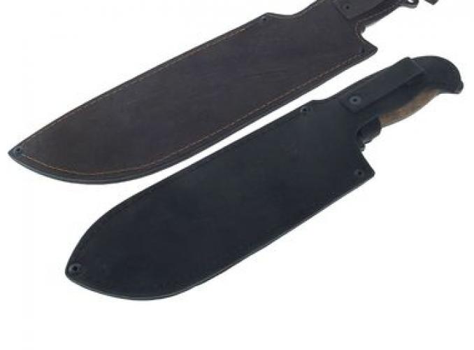 Нож спец.назнач. Мачете малая М-1, 360 мм, г.Павлово, дамасская сталь, рукоять-орех
