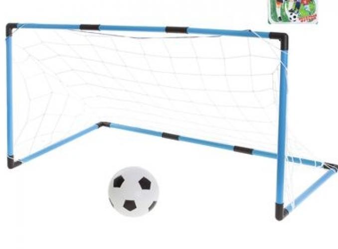 Ворота футбольные Весёлый футбол, сетка, мяч d=14 см, размер ворот 98х34х64 см