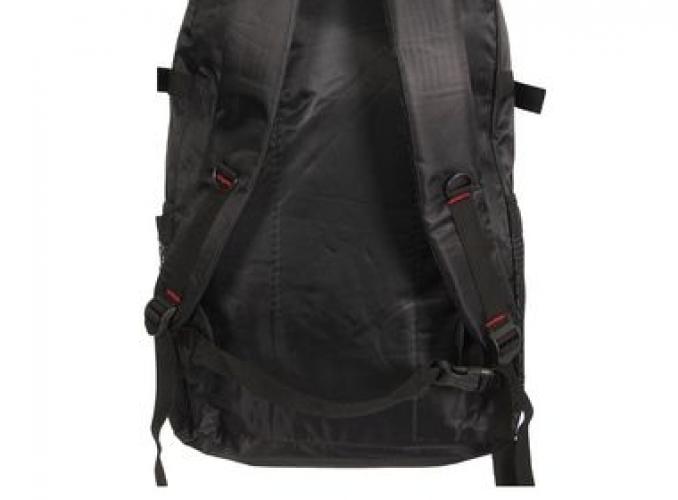 Рюкзак туристический Джэк, 2 отдела, 3 наружных и 2 боковых кармана, объём - 25л, чёрный