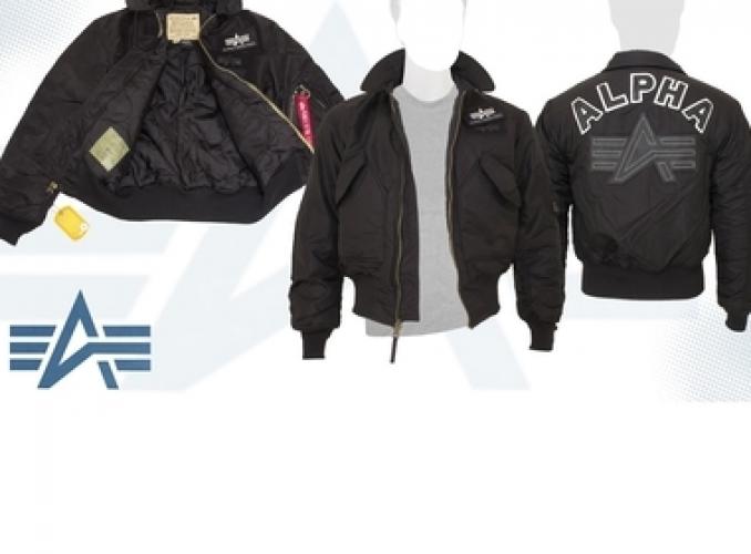Куртка утеплённая CWU Big A Alpha Industries Black, S