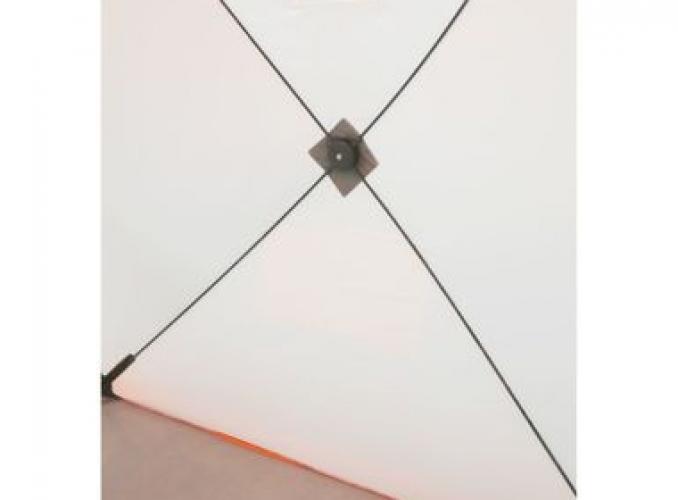 Палатка Призма Cтандарт 150, 1-слойная, цвет бело-оранжевый