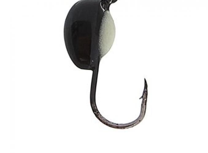 Мормышка вольфрам Пирс Капля 1.1г, цвет черн.+сн