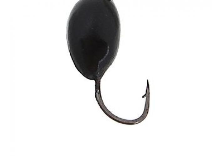 Мормышка вольфрам Пирс Капля 1.1г блистер, цвет черный