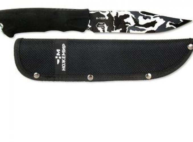 Нож нескладной Ножемир H-165К, рукоять-эластрон, сталь 40х13, цвет сити камуфляж