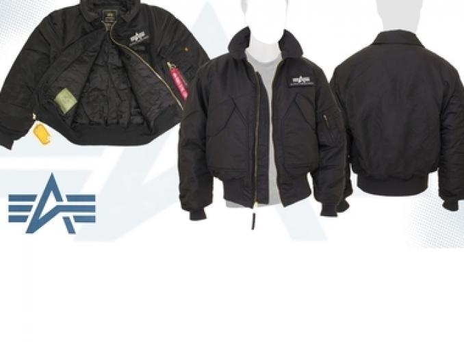Куртка утеплённая CWU 45/P Alpha Industries Black, 2XL