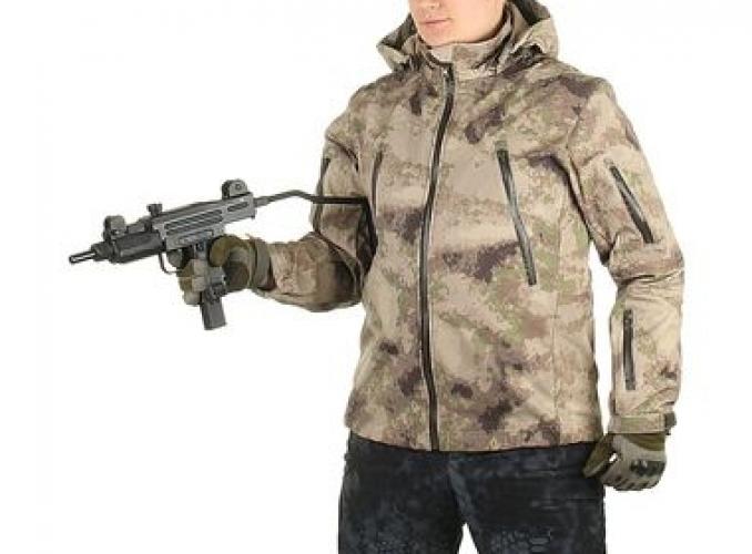 Куртка для спецназа демисезонная МПА-26 ткань софтшелл, КМФ песок (50/4)