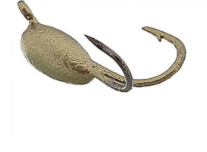 Мормышка вольфрам Пирс Коза-Капля 0.6г , цвет золото