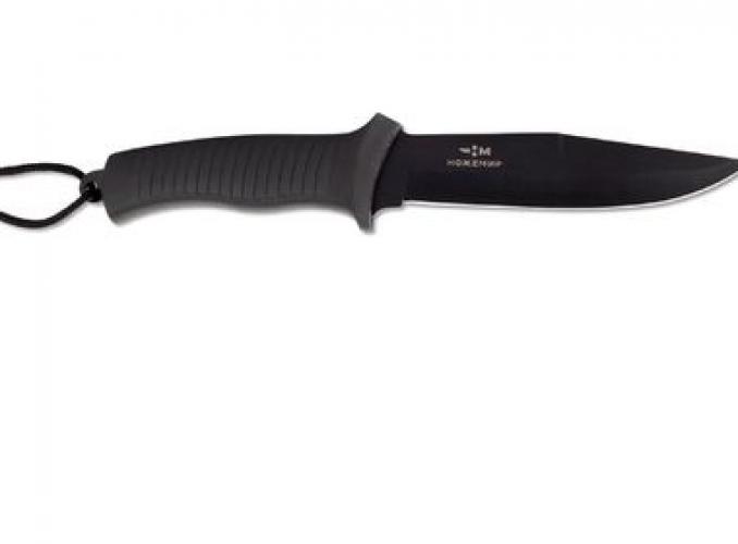Нож нескладной Ножемир H-153В, рукоять-эластрон, сталь 65х13