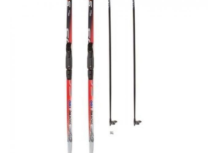 Комплект лыжный Бренды ЦСТ (180/140 (+/-5 см), крепление:SNS RE ), цвета МИКС