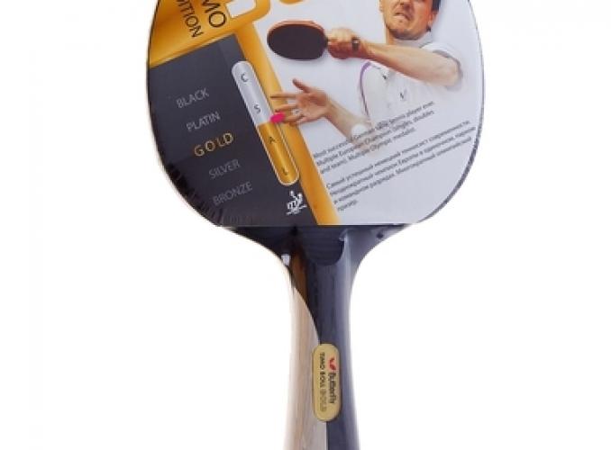 Ракетка для настольного тенниса Butterfly Timo Boll gold, анатомическая/коническая ручка