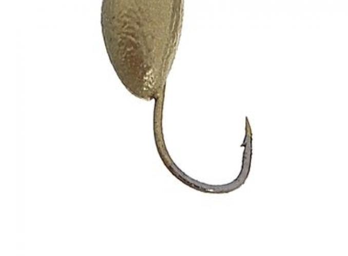 Мормышка вольфрам Пирс Банан 1.1г блистер, цвет золото