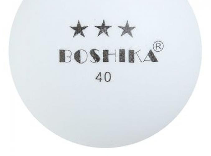 мяч для настольного тенниса BOCHIKA 3 звезды, 40 мм, цвет белый
