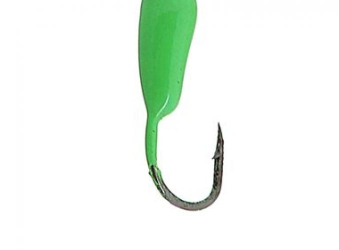 Мормышка вольфрам Пирс Уралка 0.8г, цвет фц.зеленый