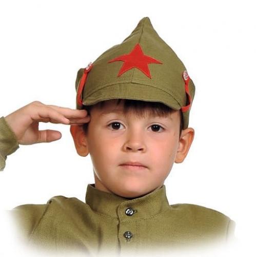 Детская военная шапка Буденовка - купить 