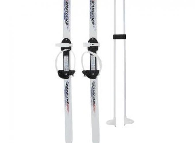 Лыжи подростковые Ski Race с палками (130/100 см)