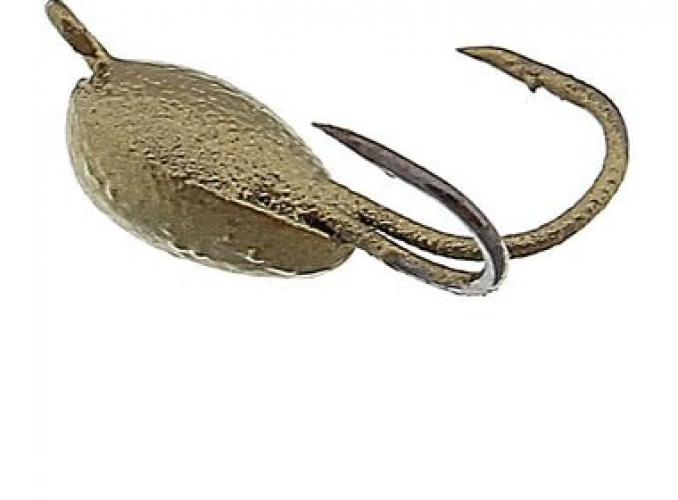 Мормышка вольфрам Пирс Коза-Капля 1.0г блистер, цвет золото