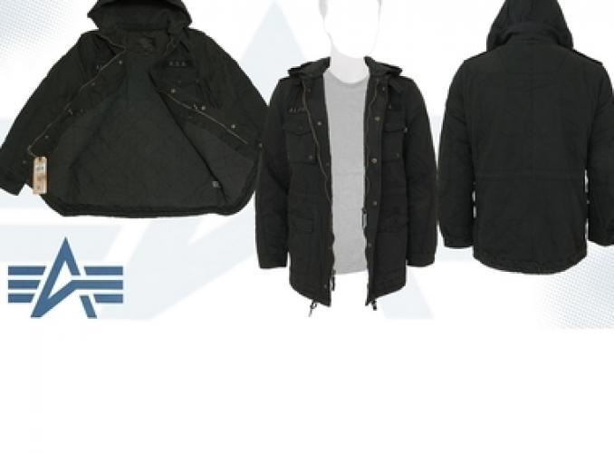 Куртка утеплённая M-65 Marcher Alpha Industries Black, M