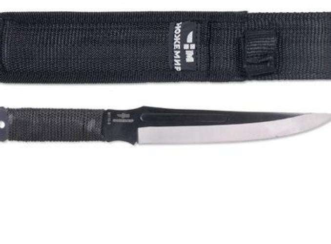 Нож метательный Баланс М-115-3, рукоять-металл/капрон, сталь 40х13