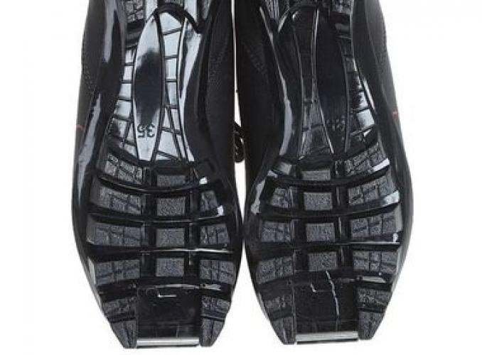Ботинки лыжные TREK Olimpia NNN ИК, размер 38, цвет: серебристый