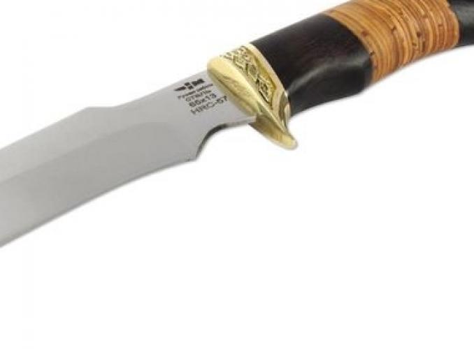 Нож нескладной КАРДИНАЛ (2015)н, рукоять-венге/береста, сталь 65х13