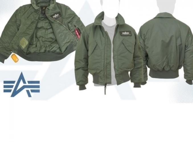 Куртка утеплённая CWU 45/P Alpha Industries Sage Green, 2XL