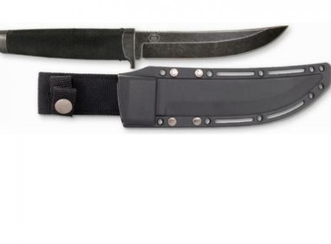Нож нескладной Ножемир H-149BBS, рукоять-эластрон, сталь 65х13, цвет тертый камень