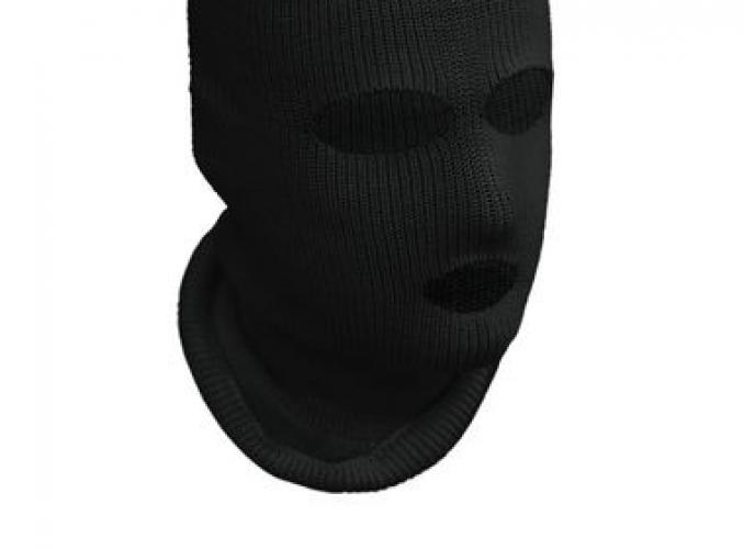 Лыжная шлем-маска Очки черная