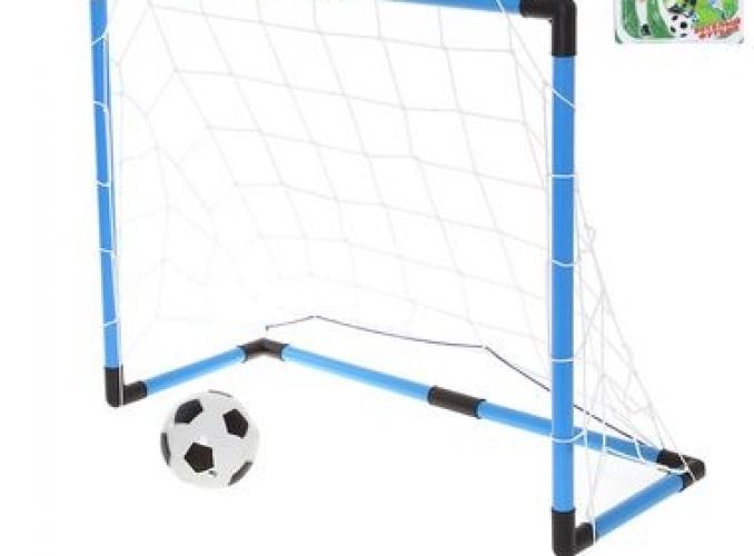 Ворота футбольные Весёлый футбол, сетка, мяч d=12 см, размер ворот 65х26,5х52 см