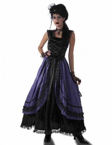 Пурпурное готическое платье - купить 