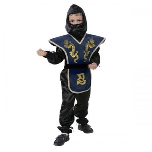 Детский костюм ниндзя синий - купить 