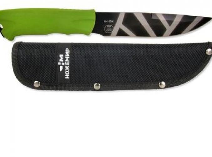 Нож нескладной Ножемир H-163К, рукоять-эластрон, сталь 40х13, цвет камуфляж