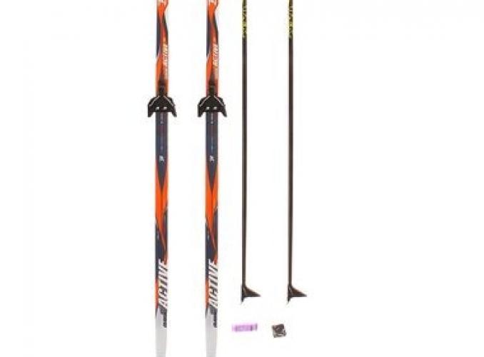 Комплект лыжный Бренды ЦСТ (Step, 185/145 (+/-5 см), крепление: 0075мм), цвета МИКС