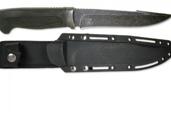 Нож нескладной Ножемир H-184BS, рукоять-эластрон, сталь 40х13, цвет потертый камень