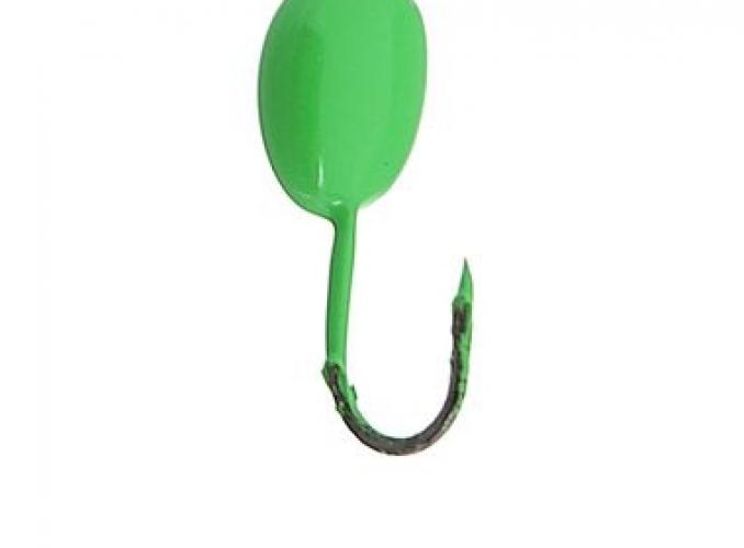 Мормышка вольфрам Пирс Клопик 1.2г, цвет фц.зеленый