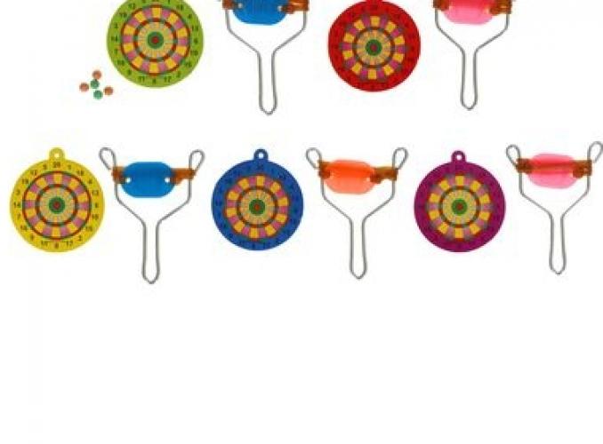 Рогатка Мишень с пульками и мишенью, цвета МИКС