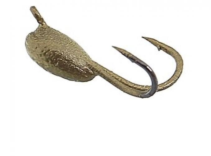 Мормышка вольфрам Пирс Коза-Капля 0.6г блистер, цвет золото