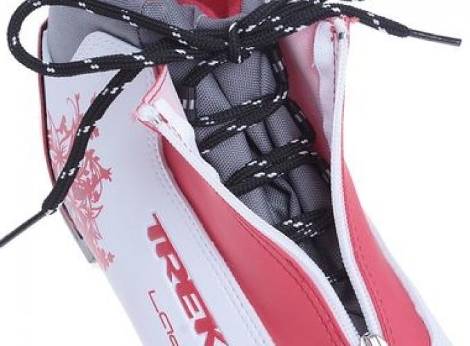 Ботинки лыжные TREK Lady Comfort NN75 ИК (белый, лого красный) (р.42)