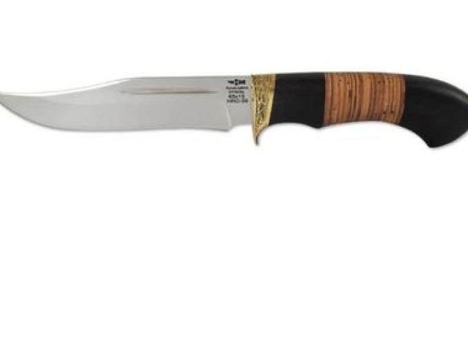 Нож нескладной НМ-4 (5240)н,  рукоять-венге/береста, сталь 65х13