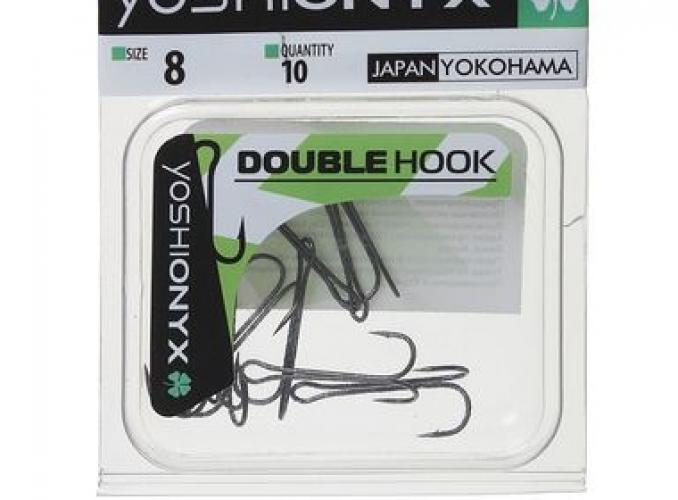 Двойники Yoshi Onyx Double Hook №8 BN (набор 10шт)