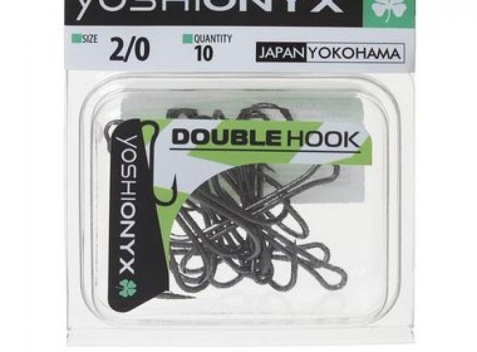 Двойники Yoshi Onyx Double Hook №2/0 BN (набор 10шт)