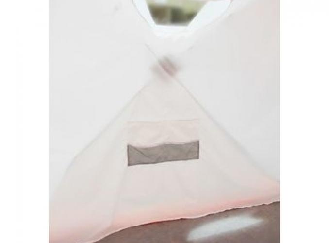 Палатка Призма Люкс 200, 2-слойная, с 1 входом, цвет бело-оранжевый