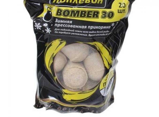 Прикормка 100 Поклёвок зимний BOMBER плотва (набор 20 шт)