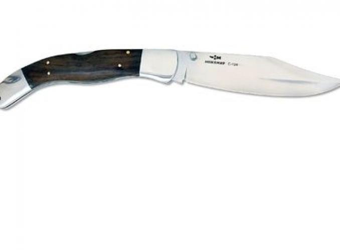 Нож складной Ножемир C-124, рукоять-дерево, сталь 40х13