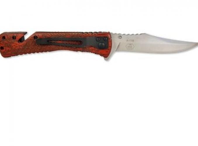 Нож складной выкидной Ножемир A-118, рукоять-пластик Pakka wood, сталь 65х13