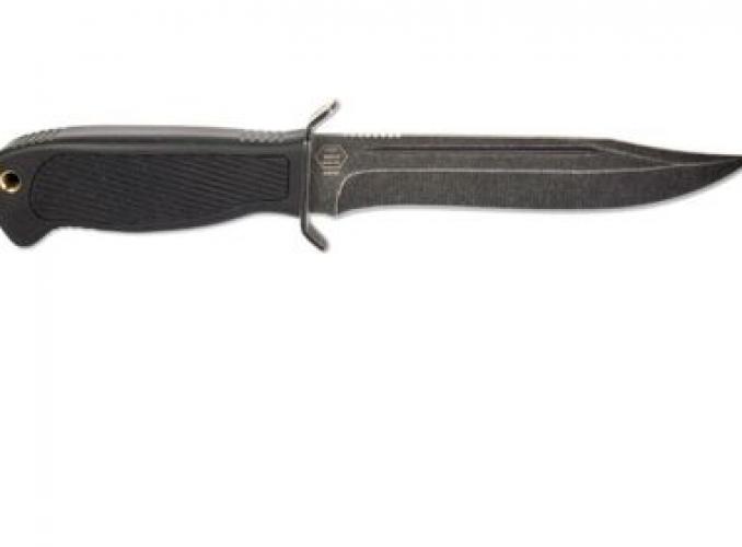 Нож нескладной Ножемир H-214, рукоять-эластрон, сталь 65х13, цвет тертый камень
