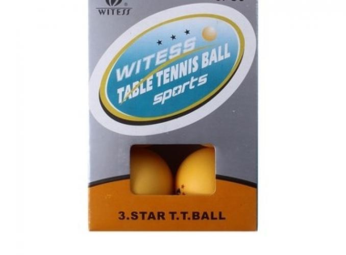 Набор шариков для настольного тенниса WITESS, 3 звезды, (набор 6 шт.)