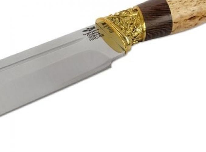 Нож нескладной кованая сталь ИРБИС (4202)к, рукоять-венге/карельская береза, сталь 95х18