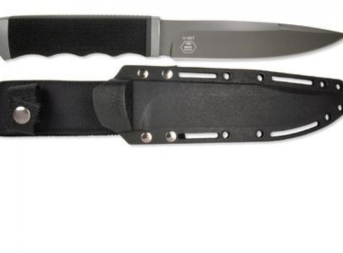 Нож нескладной Ножемир H-186Т, рукоять-эластрон, сталь 40х13, цвет титан