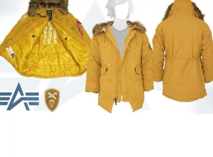 Куртка утеплённая женская Altitude W Parka Alpha Industries Tumbleweed, L