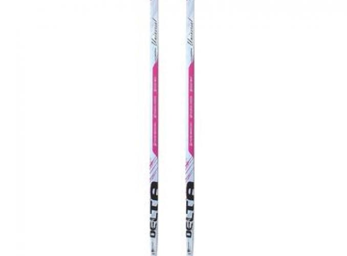 Лыжи пластиковые TREK Delta (195см, цвет розовый)